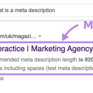 Optimization of title tags and meta descriptions to enhance visibility